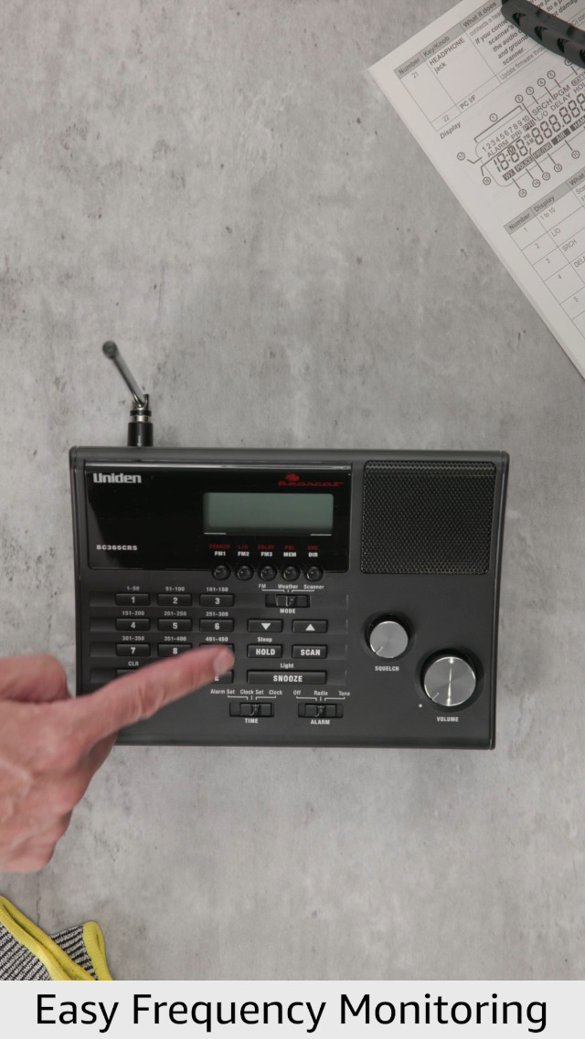 Uniden UNNBC365CRS 500-Channel Scanner with Weather Alert